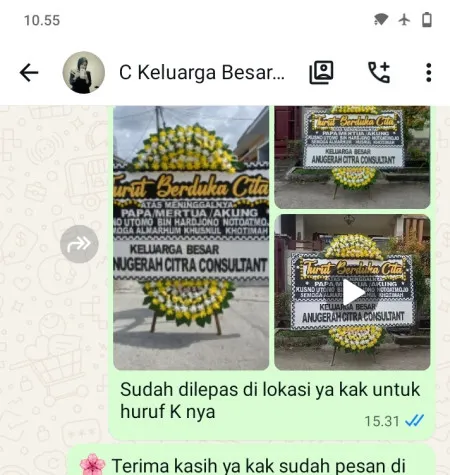 Pengiriman Papan Bunga Duka Tenjonagara Sucinaraja